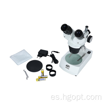 Binocular educativo 2x 4x microscopio estéreo